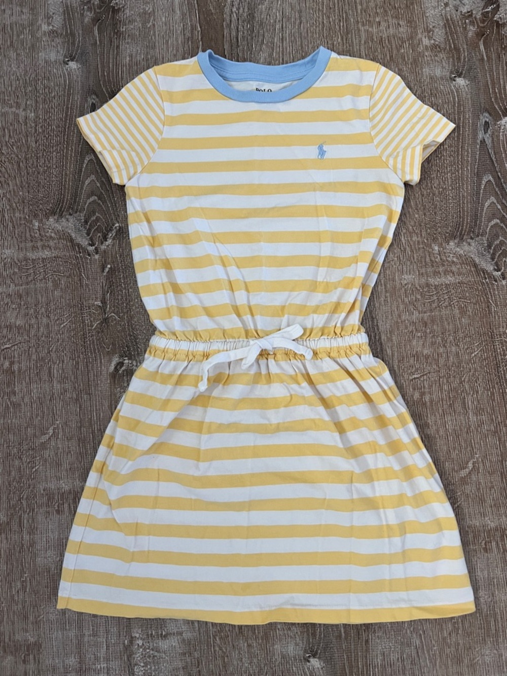 Polo Ralph Lauren Yellow and White Striped size 6